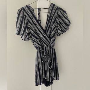 striped romper